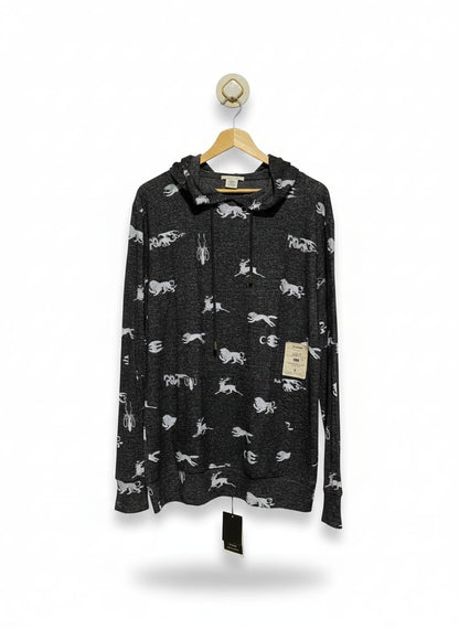 DROPDEAD |M| BUST 23| Graphic Print Lightweight Hoodie