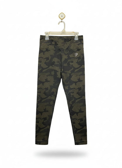 GYM SHARK |S| WAIST 26| Camo High-Waisted Leggings