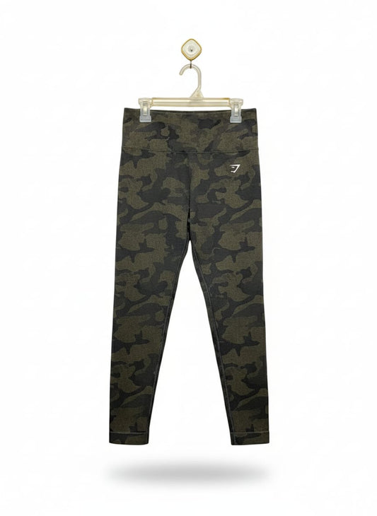 GYM SHARK |S| WAIST 26| Camo High-Waisted Leggings