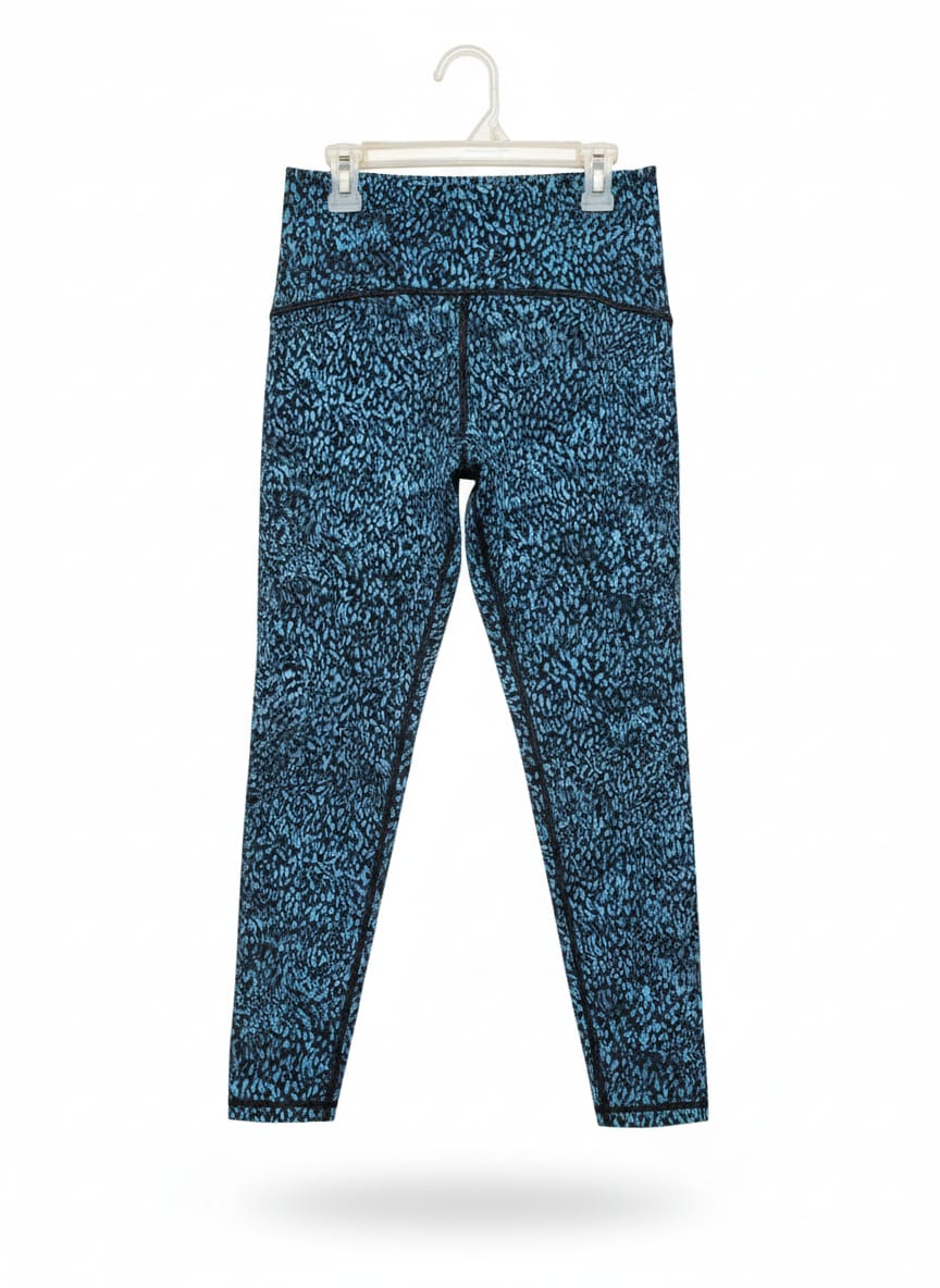LULULEMON |XS| WAIST 24| Blue Leopard Performance Leggings