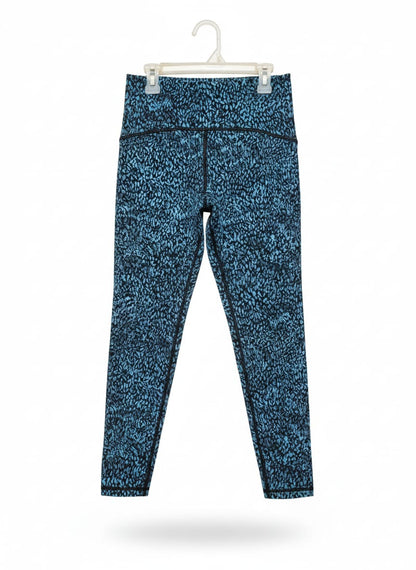 LULULEMON |XS| WAIST 24| Blue Leopard Performance Leggings