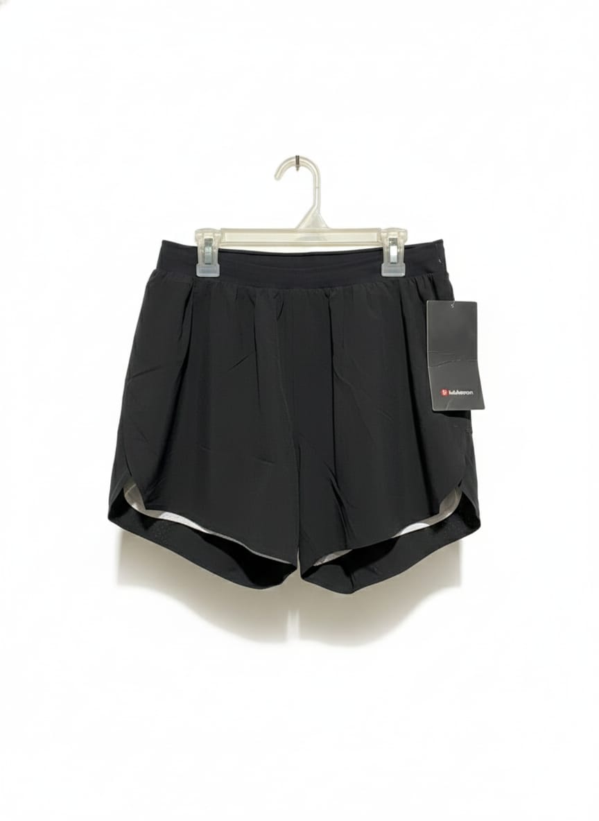 LULULEMON |S| WAIST 26| Black Lined Running Shorts