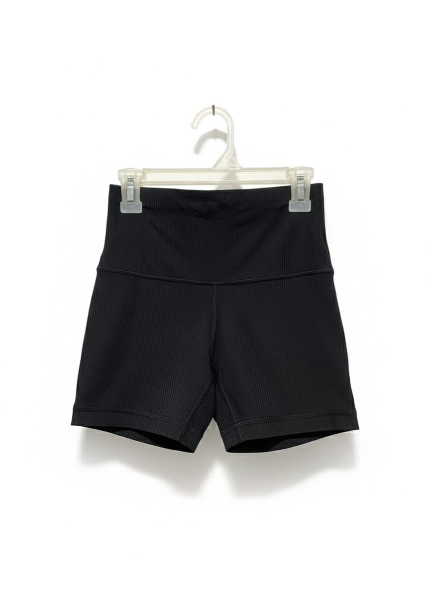LULULEMON |XS| WAIST 22| High-Waisted Ribbed Shorts