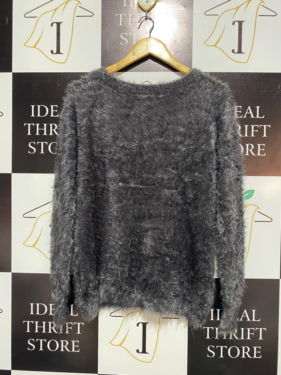 KATIES |M| BUST 19| Dark Fuzzy Sweater