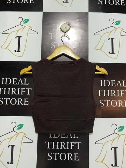 BABATON |M| BUST 13| Cropped Sleeveless Knit Top