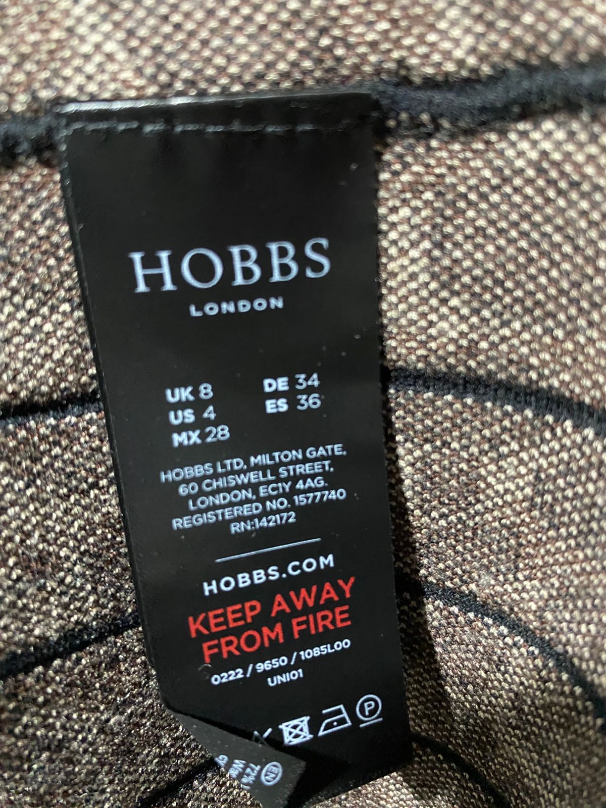 HOBBS |S| BUST 14| Leopard Print Mixed-Media Dress