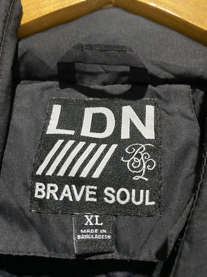 BRAVE SOUL |XL| BUST 26| Black Puffer Jacket
