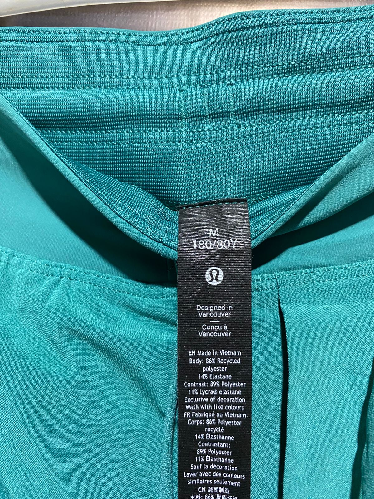 LULULEMON |L| WAIST 30| Teal Athletic Shorts
