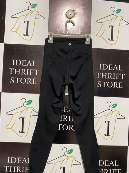 LULULEMON |XS|  WAIST 22| Black High-Rise Performance Leggings