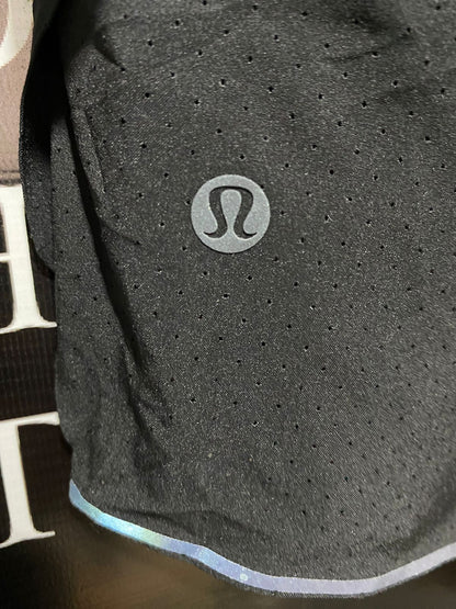 LULULEMON |S| WAIST 26| Black Lined Running Shorts