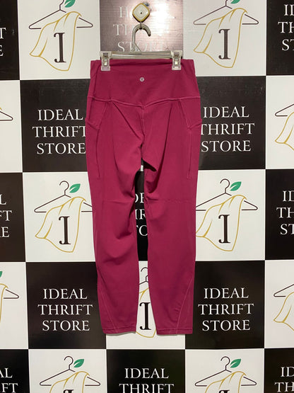 LULULEMON |S| WAIST 26| Berry High-Rise Pocket Leggings