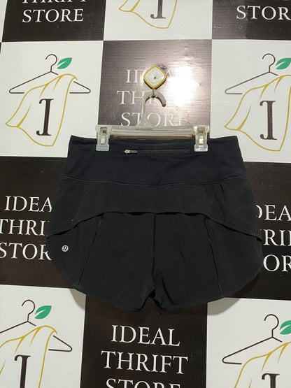 LULULEMON |M| WAIST 28 | Black Lined Running Shorts