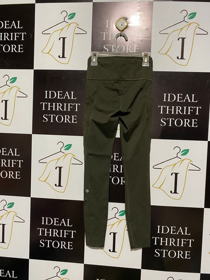 LULULEMON |XS| WAIST 22| Olive Green (Army Green) High-Waisted Athletic Leggings