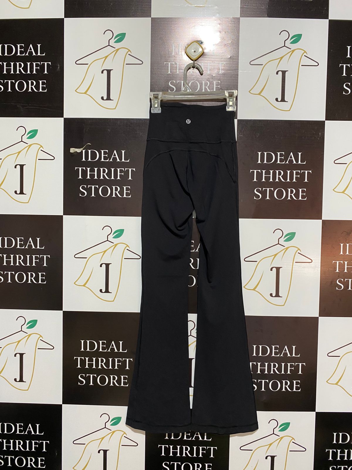 LULULEMON |S| WAIST 20| Black High-Waisted Flared Leggings Bell Bottoms