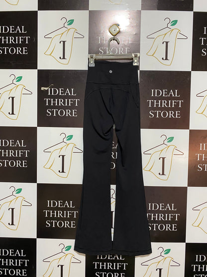 LULULEMON |S| WAIST 20| Black High-Waisted Flared Leggings Bell Bottoms