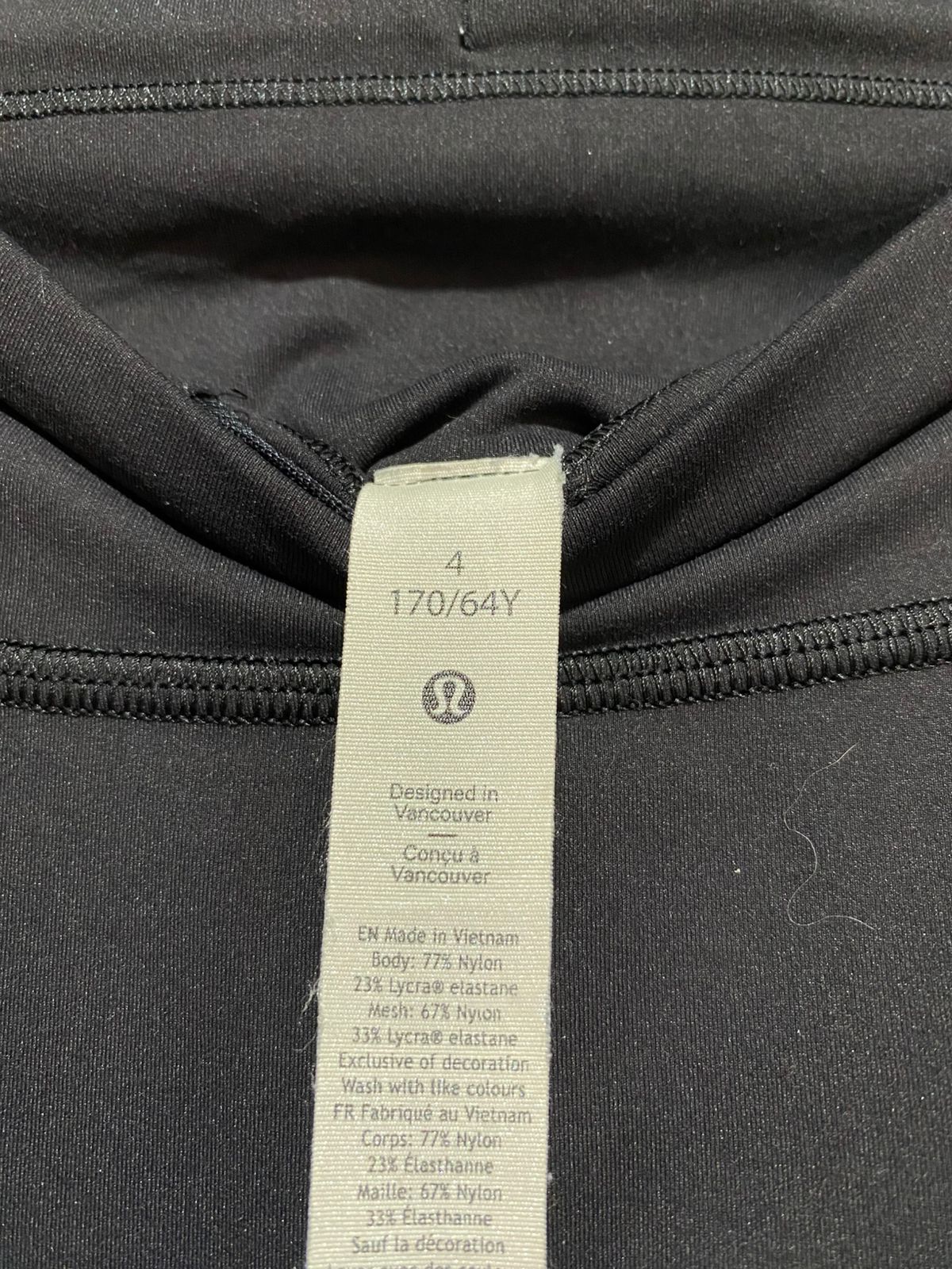 LULULEMON |S| WAIST 24| Black High-Waisted Athletic Leggings