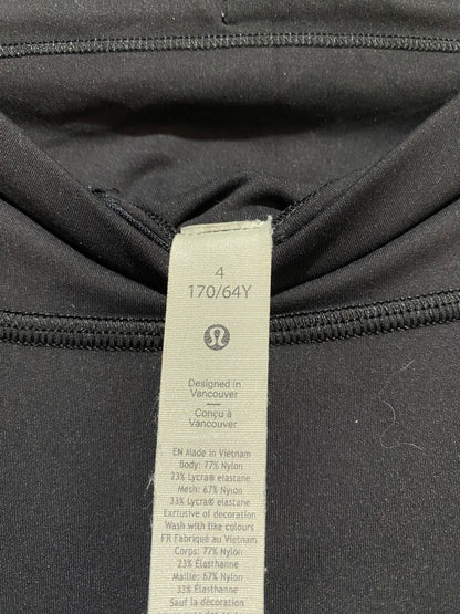 LULULEMON |S| WAIST 24| Black High-Waisted Athletic Leggings