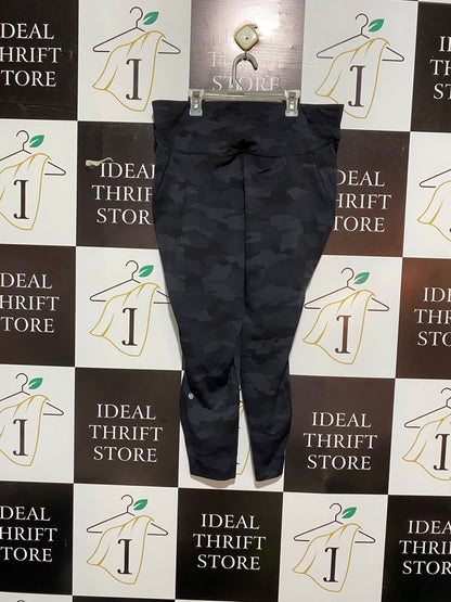 LULULEMON |XL| WAIST 34| Black Camouflage Athletic Leggings