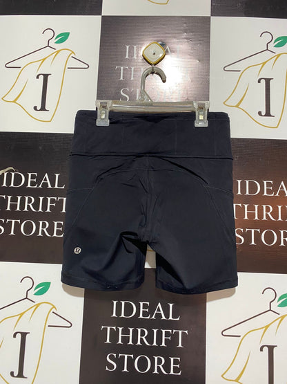 LULULEMON |M| WAIST 26| Black High-Waisted Athletic Shorts