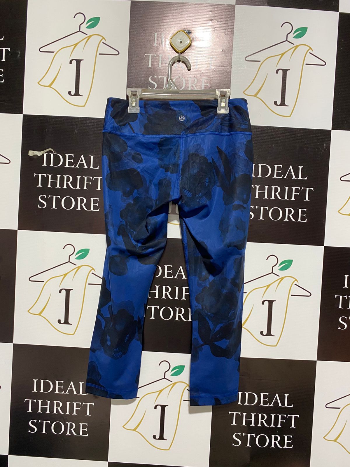 LULULEMON |M| WAIST 28| JUMBO INKY FLORAL BLACK INKWELL