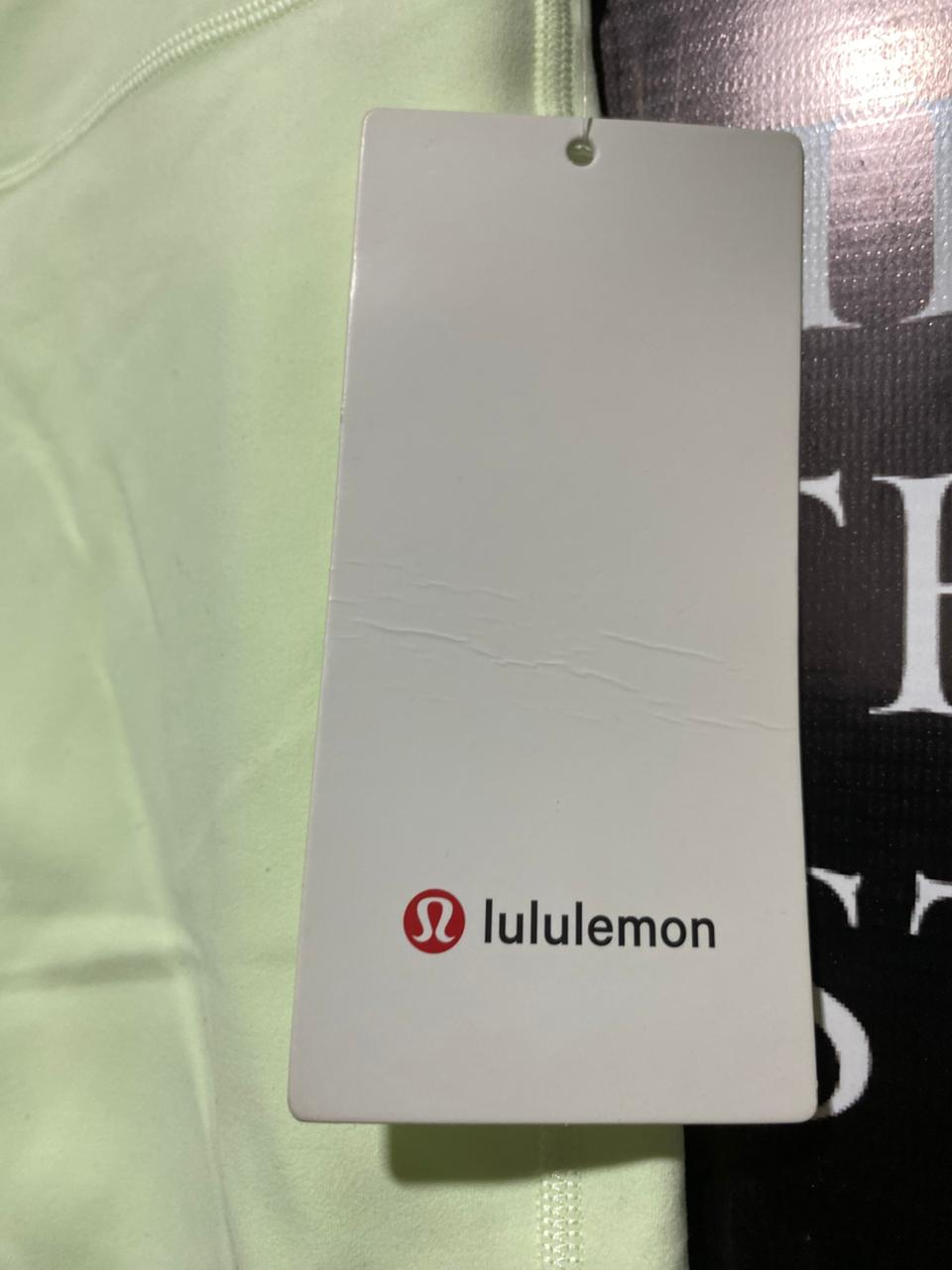 LULULEMON |S| WAIST 24| High-Rise Shorts 6" – Pale Lime Green Yoga Biker Shorts