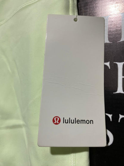 LULULEMON |S| WAIST 24| High-Rise Shorts 6" – Pale Lime Green Yoga Biker Shorts