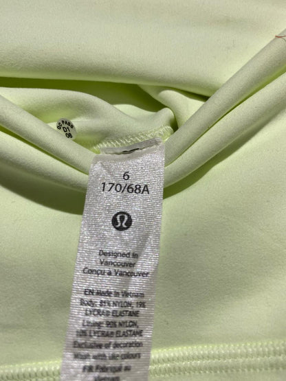 LULULEMON |S| WAIST 24| High-Rise Shorts 6" – Pale Lime Green Yoga Biker Shorts