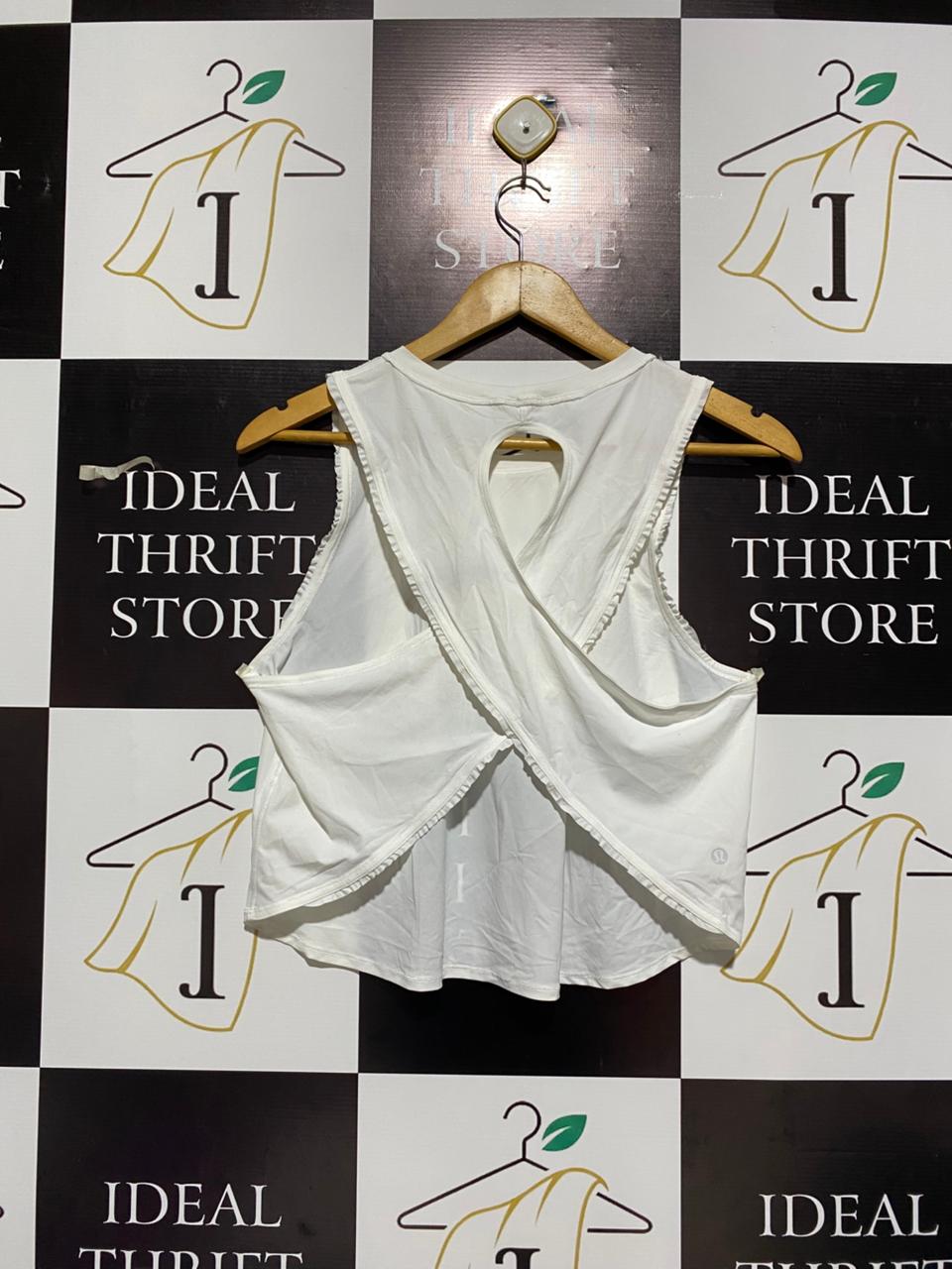 LULULEMON |M| BUST 17| Thread & Supply White Sleeveless Shirt/Tank Top