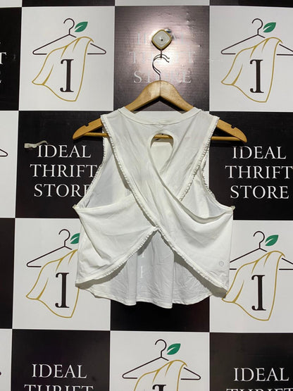 LULULEMON |M| BUST 17| Thread & Supply White Sleeveless Shirt/Tank Top