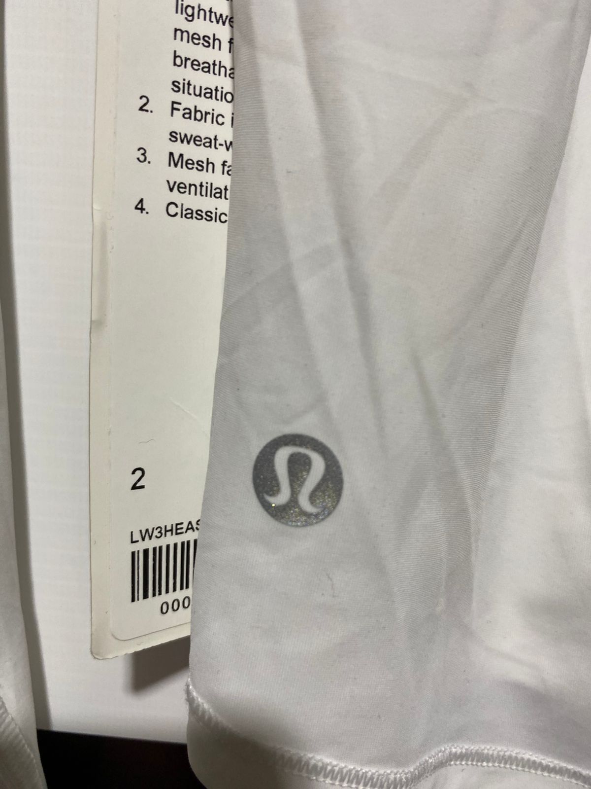 LULULEMON |M| BUST 16| Msailing Burgee White Manasquan Girls Basketball Long Sleeve Dri Fit