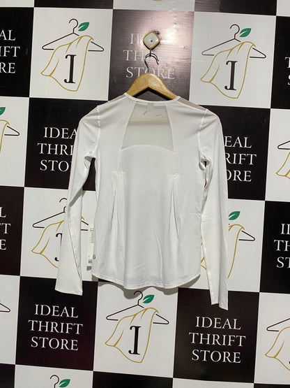 LULULEMON |M| BUST 16| Msailing Burgee White Manasquan Girls Basketball Long Sleeve Dri Fit