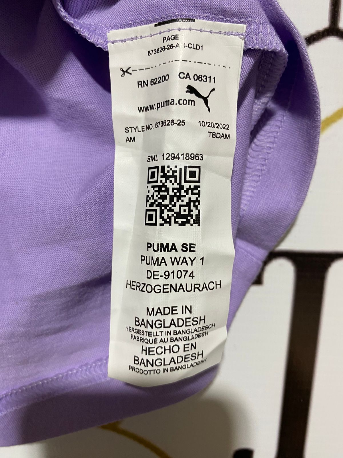 PUMA |M| BUST 19|  Women's Power Tape T-Shirt (Vivid Violet)