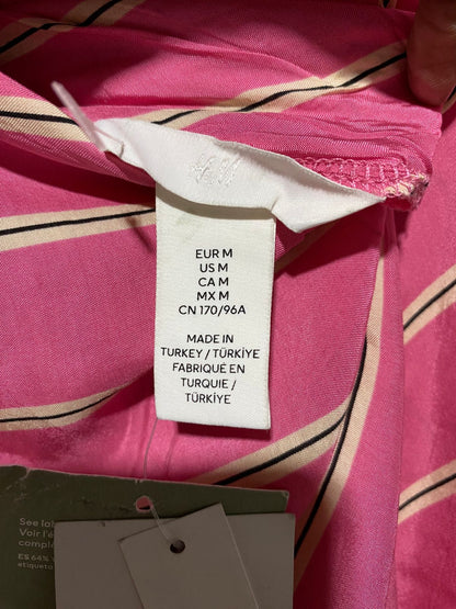 H&M |M| BUST 18| Pink/Striped Slip Dress