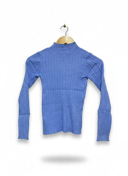 KIDS |S| BUST 12| A Slim-Fit, Long-Sleeved Top With a Mock Turtleneck