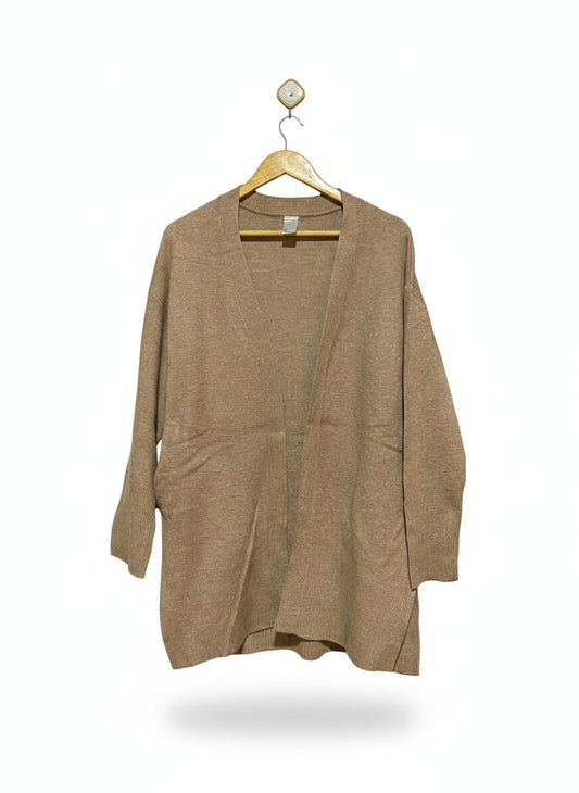 ANKO |M| BUST 21| Mid-Length Open-Front Cardigan