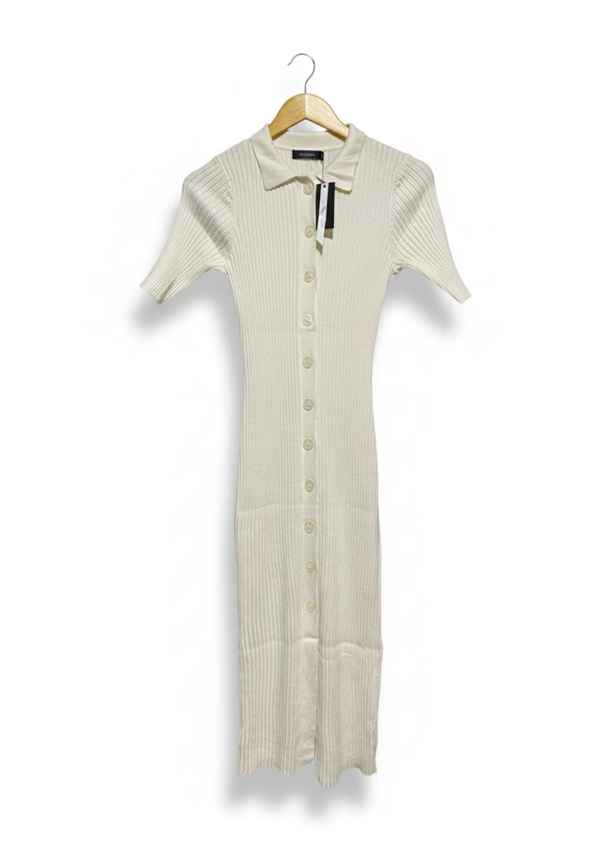GLASSON |M| BUST 12| Rib-knit dress or Ribbed jersey dress