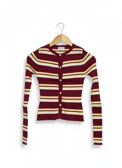 LUCK & TROUBLE |S| BUST 12| Luck & Trouble Indie Long Sleeve Knit Top