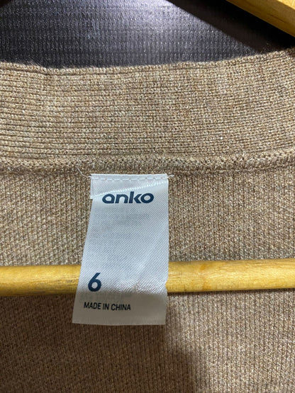 ANKO |M| BUST 21| Mid-Length Open-Front Cardigan