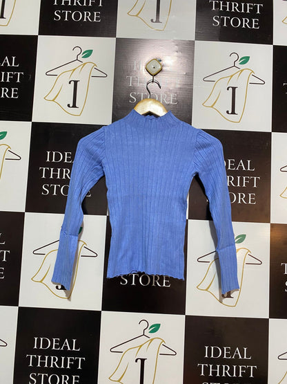 KIDS |S| BUST 12| A Slim-Fit, Long-Sleeved Top With a Mock Turtleneck