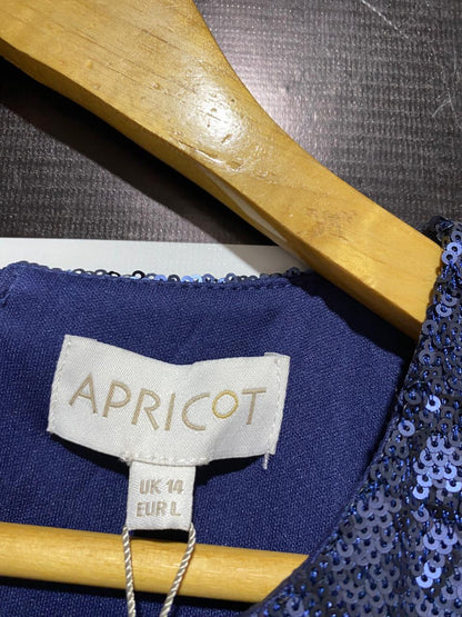 APRICOT |L| BUST 19| Angeleye London Royal Blue Sequin Cropped Vest Top