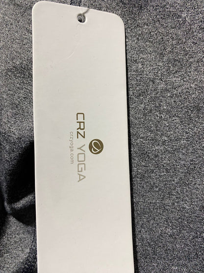 CRZ YOGA|XS|WAIST 24|C9|GREY TEXTURED HIGH-WAISTED ATHLETIC LEGGINGS