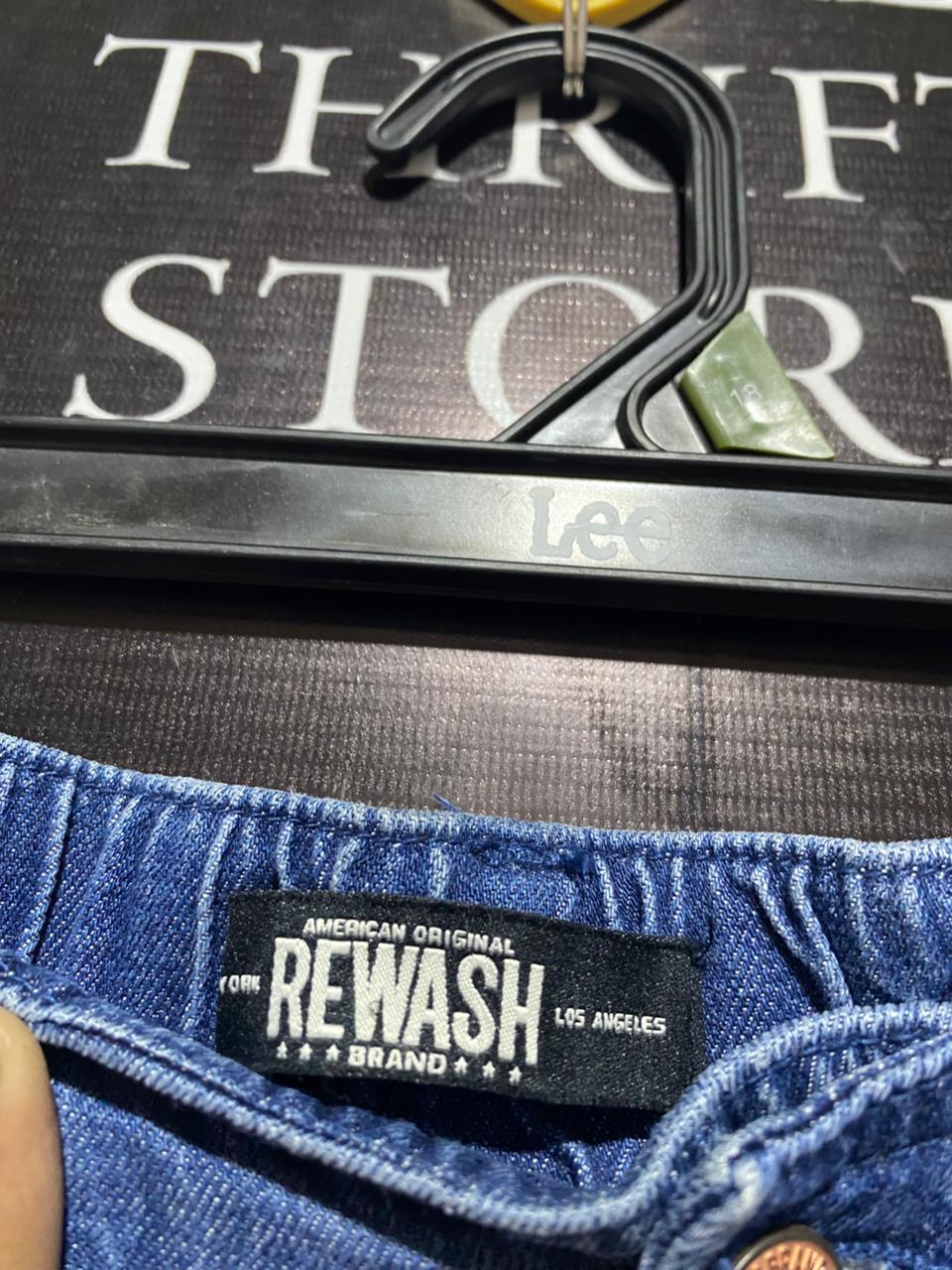 AMERCIAN ORIGINAL REWASH|L|WASIT 32|WIDE LEG JEANS TROUSERS