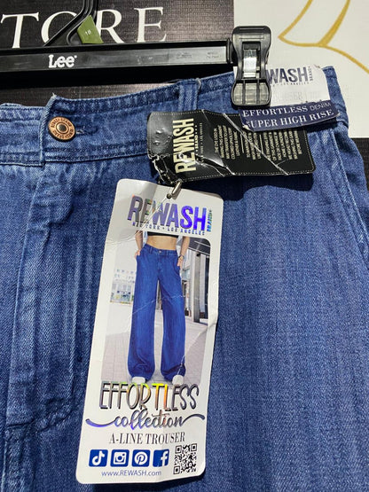 AMERCIAN ORIGINAL REWASH|L|WASIT 32|WIDE LEG JEANS TROUSERS