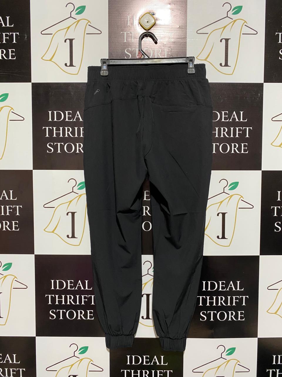 FREELY|M/L|WAIST 30|BLACK CUFFED JOGGERS WITH DRAWSTRING WAISTBAND