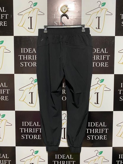 FREELY|M/L|WAIST 30|BLACK CUFFED JOGGERS WITH DRAWSTRING WAISTBAND