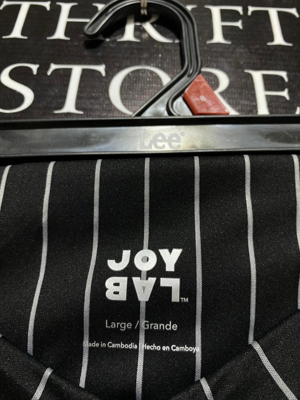 JOYLAB|L|WAIST 30|BLACK AND WHITE PINSTRIPE HIGH-WAISTED FLARE PANTS