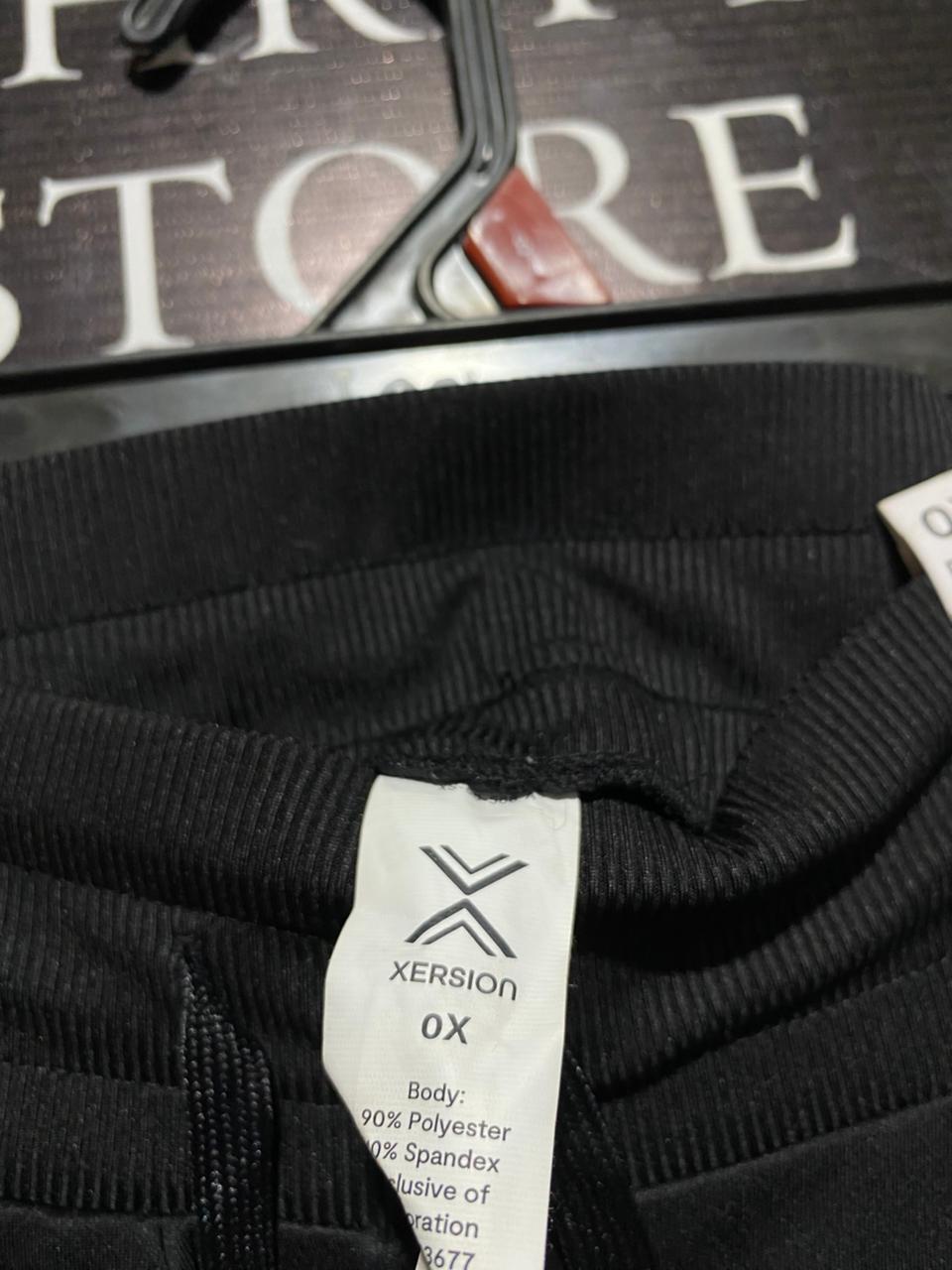 XERISON|XL/XXL|WAIST 38|BLACK WIDE LEG ATHLETIC PANTS WITH RIBBED SIDE PANEL