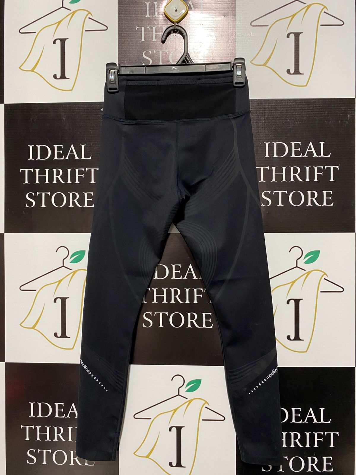 MACONDO|XS/S|WAIST 24|BLACK ATHLETIC LEGGINGS