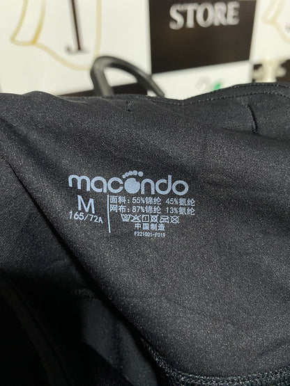 MACONDO|XS/S|WAIST 24|BLACK ATHLETIC LEGGINGS
