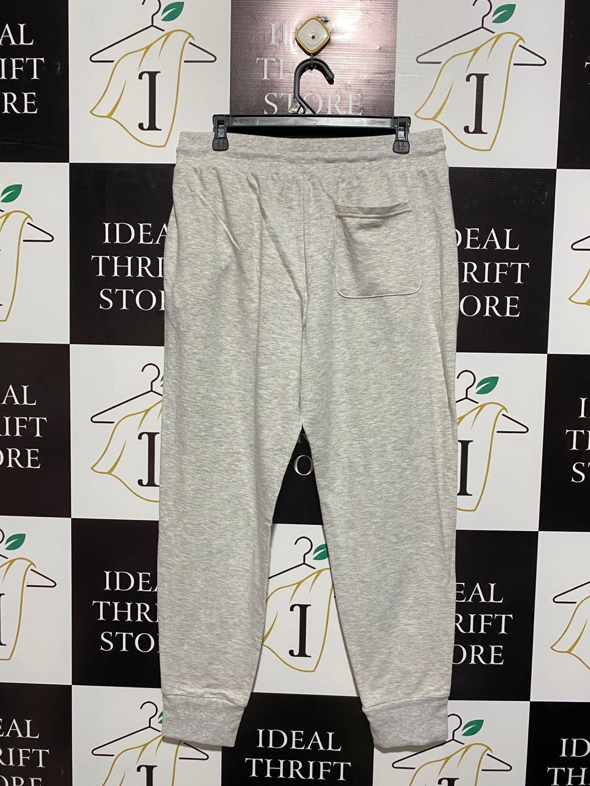 90 DEGREE|L|WAIST 32||C1|HEATHER GREY COTTON BLEND CUFFED JOGGERS